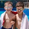 imageEcoNour 2 Pack Kids Swim Goggles for Children Boys Girls ampamp Toddler Age 312  AntiFog UV Protection Goggles for SwimmingGreen  Blue