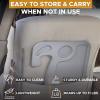 imageEcoNour 2 in 1 Car Steering Wheel Desk  Dark Grey Food Tray  Multipurpose Car Steering Wheel Desk Tray