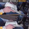 imageEcoNour 2 in 1 Car Steering Wheel Desk  Dark Grey Food Tray  Multipurpose Car Steering Wheel Desk Tray