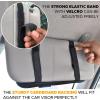 imageEcoNour Bling Car Crystal Glitter Paper Towel Holder  PU Leather Case  Mask ampamp Tissue Dispenser Bling Accessories for Women  Sun Visor Organizer with Tissue HolderOrganizer With Tissue Holder