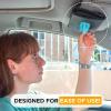imageEcoNour Bling Car Crystal Glitter Paper Towel Holder  PU Leather Case  Mask ampamp Tissue Dispenser Bling Accessories for Women  Sun Visor Organizer with Tissue HolderBlack