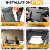 imageEcoNour Bling Car Crystal Glitter Paper Towel Holder  PU Leather Case  Mask ampamp Tissue Dispenser Bling Accessories for Women  Sun Visor Organizer with Tissue HolderBlack