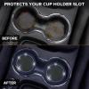 imageEcoNour Car Cup Coasters  Blue 2 Pack  AntiSlip Coasters for Cup Holders  Classy ampamp Elegant Rhinestone Interior Accessories for WomenBlackblue