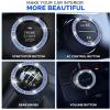 imageEcoNour Car Cup Coasters  Blue 2 Pack  AntiSlip Coasters for Cup Holders  Classy ampamp Elegant Rhinestone Interior Accessories for WomenBlackblue
