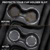 imageEcoNour Car Cup Coasters  Blue 2 Pack  AntiSlip Coasters for Cup Holders  Classy ampamp Elegant Rhinestone Interior Accessories for WomenBlackwhite