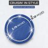 imageEcoNour Car Cup Coasters  Blue 2 Pack  AntiSlip Coasters for Cup Holders  Classy ampamp Elegant Rhinestone Interior Accessories for WomenBlue