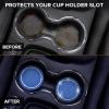 imageEcoNour Car Cup Coasters  Blue 2 Pack  AntiSlip Coasters for Cup Holders  Classy ampamp Elegant Rhinestone Interior Accessories for WomenBlue