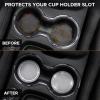 imageEcoNour Car Cup Coasters  Blue 2 Pack  AntiSlip Coasters for Cup Holders  Classy ampamp Elegant Rhinestone Interior Accessories for WomenGray
