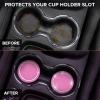 imageEcoNour Car Cup Coasters  Blue 2 Pack  AntiSlip Coasters for Cup Holders  Classy ampamp Elegant Rhinestone Interior Accessories for WomenPink Coaster With Pink Ring