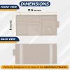 imageEcoNour Car Sun Visor Organizer Black  Storage Pouch Holder with MultiPocket Net Zipper  Sun Visor Organizer for Sunglass Coin Cash Pen  Auto Interior Accessories for Car Truck ampamp SUVBeige Organizer