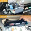 imageEcoNour Car Sun Visor Organizer Black  Storage Pouch Holder with MultiPocket Net Zipper  Sun Visor Organizer for Sunglass Coin Cash Pen  Auto Interior Accessories for Car Truck ampamp SUVBlackMulti Organizer