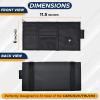 imageEcoNour Car Sun Visor Organizer Black  Storage Pouch Holder with MultiPocket Net Zipper  Sun Visor Organizer for Sunglass Coin Cash Pen  Auto Interior Accessories for Car Truck ampamp SUVBlack Organizer