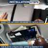 imageEcoNour Car Sun Visor Organizer Black  Storage Pouch Holder with MultiPocket Net Zipper  Sun Visor Organizer for Sunglass Coin Cash Pen  Auto Interior Accessories for Car Truck ampamp SUVBlack Organizer