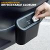 imageEcoNour Car Trash Can with Lid  75 Pcs Disposable Trash Bag  Portable Automotive Garbage Container Bin for Side Door and Back Seat  Compact Accessories for Vehicle Home ampamp Office  BlackBlack