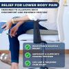 imageEcoNour Gel Seat Cushion  Office Chair Cushions for Sciatica ampamp Tailbone Pain Relief  Coccyx Memory Foam Desk Chair Support ampamp Car Seat Cushion  Back Pain Relief Pillow for Long SittingBlack  Grey