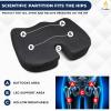 imageEcoNour Gel Seat Cushion  Office Chair Cushions for Sciatica ampamp Tailbone Pain Relief  Coccyx Memory Foam Desk Chair Support ampamp Car Seat Cushion  Back Pain Relief Pillow for Long SittingBlack  Grey