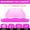 imageEcoNour Gel Seat Cushion for Long Sitting Large ampamp Thick  Pressure Relief Honeycomb Cushion for Back Sciatica Coccyx Hip ampamp Tailbone Pain  Cushion for Office Chair pad Wheelchair ampamp CarRosered