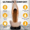 imageEcoNour Gel Seat Cushion for Long Sitting Large ampamp Thick  Pressure Relief Honeycomb Cushion for Back Sciatica Coccyx Hip ampamp Tailbone Pain  Cushion for Office Chair pad Wheelchair ampamp CarBlack Combo