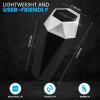 imageEcoNour Mini Trash Can with Lid 2 Pack  Small Car Trash Can Cup Holder  Leakproof Trash Bin with 30 pcs Garbage Bags  for Car Home ampamp OfficeDiamond Mini Trash Can with Lid