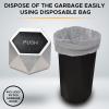 imageEcoNour Mini Trash Can with Lid 2 Pack  Small Car Trash Can Cup Holder  Leakproof Trash Bin with 30 pcs Garbage Bags  for Car Home ampamp OfficeDiamond Mini Trash Can with Lid