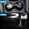 imageEcoNour Mini Trash Can with Lid 2 Pack  Small Car Trash Can Cup Holder  Leakproof Trash Bin with 30 pcs Garbage Bags  for Car Home ampamp OfficeDiamond Mini Trash Can with Lid