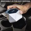 imageEcoNour Mini Trash Can with Lid 2 Pack  Small Car Trash Can Cup Holder  Leakproof Trash Bin with 30 pcs Garbage Bags  for Car Home ampamp OfficeDiamond Mini Trash Can with Lid