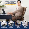 imageEcoNour Thick Memory Foam Gel Seat Cushion Black  Office Chair Cushion for Sciatica Tailbone and Lower Back pain  Orthopedic cushion for Tail bone AntiSlip Support Pillow For Seniors and DriverCharcoal Black
