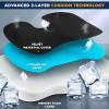 imageEcoNour Thick Memory Foam Gel Seat Cushion Black  Office Chair Cushion for Sciatica Tailbone and Lower Back pain  Orthopedic cushion for Tail bone AntiSlip Support Pillow For Seniors and DriverBlack