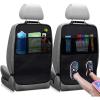 imageEcoNour 2 Pack Back Seat Protector for Kids Feet  Premium Waterproof Kick Mats with 2 Pocket Organizer  Backseat Cover for Vehicles to Protect from Dirt Mud ampamp Scratches  Travel AccessoriesBlack  Back Seat Protector