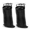 imageEcoNour 2 Pack Car Trash Bag  Washable Back Seat Hanging Bag with Elastic Opening ampamp Easy Mount  Garbage Can with Waterproof Oxford Material  Accessories for Camping Traveling ampamp OutdoorBlack 2 Pack