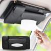 imageEcoNour Bling Car Crystal Glitter Paper Towel Holder  PU Leather Case  Mask ampamp Tissue Dispenser Bling Accessories for Women  Sun Visor Organizer with Tissue HolderOrganizer With Tissue Holder