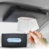 imageEcoNour Bling Car Crystal Glitter Paper Towel Holder  PU Leather Case  Mask ampamp Tissue Dispenser Bling Accessories for Women  Sun Visor Organizer with Tissue HolderBlack