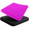 imageEcoNour Gel Seat Cushion for Long Sitting Large ampamp Thick  Pressure Relief Honeycomb Cushion for Back Sciatica Coccyx Hip ampamp Tailbone Pain  Cushion for Office Chair pad Wheelchair ampamp CarRosered