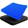 imageEcoNour Gel Seat Cushion for Long Sitting Large ampamp Thick  Pressure Relief Honeycomb Cushion for Back Sciatica Coccyx Hip ampamp Tailbone Pain  Cushion for Office Chair pad Wheelchair ampamp CarBlue