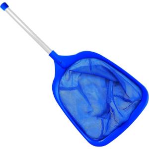 imageEcoNour Small Pool Net Skimmer  25quot Hot Tub Net Skimmer with Pole  Ultra Fine Pool Skimmer Net for Cleaning Leaves Pet Hair  Small Pond Net with Pole