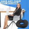 imageEcoNour Comfortable Donut Pillow Seat Cushion  Memory Foam for Tailbone and Hip Support  Ideal for Posture Improvement and Everyday Comfort  Perfect for Office Chairs Cars and Wheelchairs