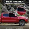 imageEcoNour Front Window Shade for Jeep Wrangler  Mesh Window Shade for Side Windows Sun Glare ampamp UV Protection  Wrangler Sun Shades for Front Window  Adjustable Elastic Fabric Window Shade for JeepTacoma