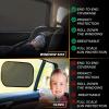 imageEcoNour Front Window Shade for Jeep Wrangler  Mesh Window Shade for Side Windows Sun Glare ampamp UV Protection  Wrangler Sun Shades for Front Window  Adjustable Elastic Fabric Window Shade for JeepBlack