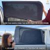 imageEcoNour Front Window Shade for Jeep Wrangler  Mesh Window Shade for Side Windows Sun Glare ampamp UV Protection  Wrangler Sun Shades for Front Window  Adjustable Elastic Fabric Window Shade for JeepTundra