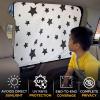 imageEcoNour Magnetic Car Sun Shade Side Window 2 Pack  Rear Window Sun Shade Blocks Harmful UV Rays  Ensures Privacy Protection  Baby Travel Accessories  Magnetic Curtain for Baby and KidsBlack Star Magnet