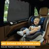 imageEcoNour Magnetic Car Sun Shade Side Window 2 Pack  Rear Window Sun Shade Blocks Harmful UV Rays  Ensures Privacy Protection  Baby Travel Accessories  Magnetic Curtain for Baby and KidsBlack Suction Magnet