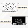 imageEcoNour Magnetic Car Sun Shade Side Window 2 Pack  Rear Window Sun Shade Blocks Harmful UV Rays  Ensures Privacy Protection  Baby Travel Accessories  Magnetic Curtain for Baby and KidsBlack Star Magnet