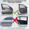 imageEcoNour Magnetic Side Window Sunshade 4 Pack  Car Window Shades for Baby Blocks Direct Sunlight Keeps Car Cool  BlueBlack Front Window