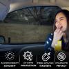 imageEcoNour Magnetic Side Window Sunshade 4 Pack  Car Window Shades for Baby Blocks Direct Sunlight Keeps Car Cool  BlueBlack Front Window