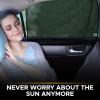 imageEcoNour Magnetic Side Window Sunshade 4 Pack  Car Window Shades for Baby Blocks Direct Sunlight Keeps Car Cool  BlueBlack Rear Window