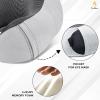 imageEcoNour Soft Travel Neck Pillow Set  Soft and Comfortable for Airplanes Includes Eye Masks Earplugs ampamp Mesh Bag  Neck Support with Adjustable Rope Memory Foam Support with Zipper
