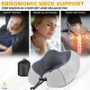 imageEcoNour Soft Travel Neck Pillow Set  Soft and Comfortable for Airplanes Includes Eye Masks Earplugs ampamp Mesh Bag  Neck Support with Adjustable Rope Memory Foam Support with Zipper