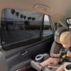 imageEcoNour Magnetic Side Window Sunshade 4 Pack  Car Window Shades for Baby Blocks Direct Sunlight Keeps Car Cool  BlueBlack Rear Window
