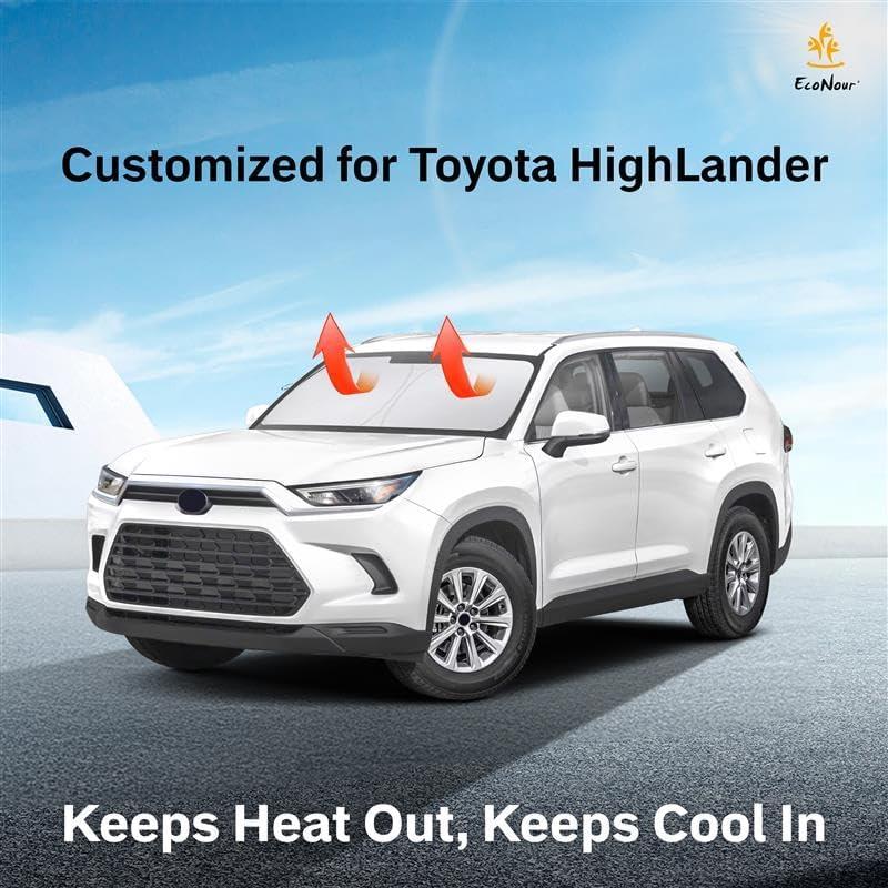 imageToyota Tacoma 20162025 Windshield Sunshade  4Layer 240T Front Window Shade Custom Fit for Toyota Tacoma 2Dr4Dr Pickup Truck  Sun Visor Blocks 100 UV Rays ampamp HeatFit for Toyota Highlander 20202025