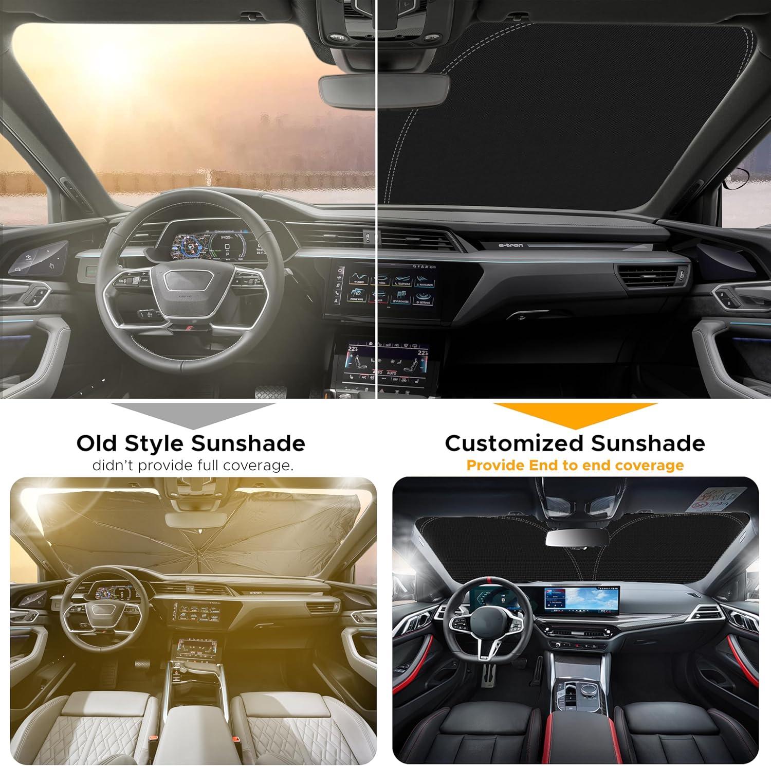 imageToyota Tacoma 20162025 Windshield Sunshade  4Layer 240T Front Window Shade Custom Fit for Toyota Tacoma 2Dr4Dr Pickup Truck  Sun Visor Blocks 100 UV Rays ampamp HeatFit for Toyota Corolla 20192025